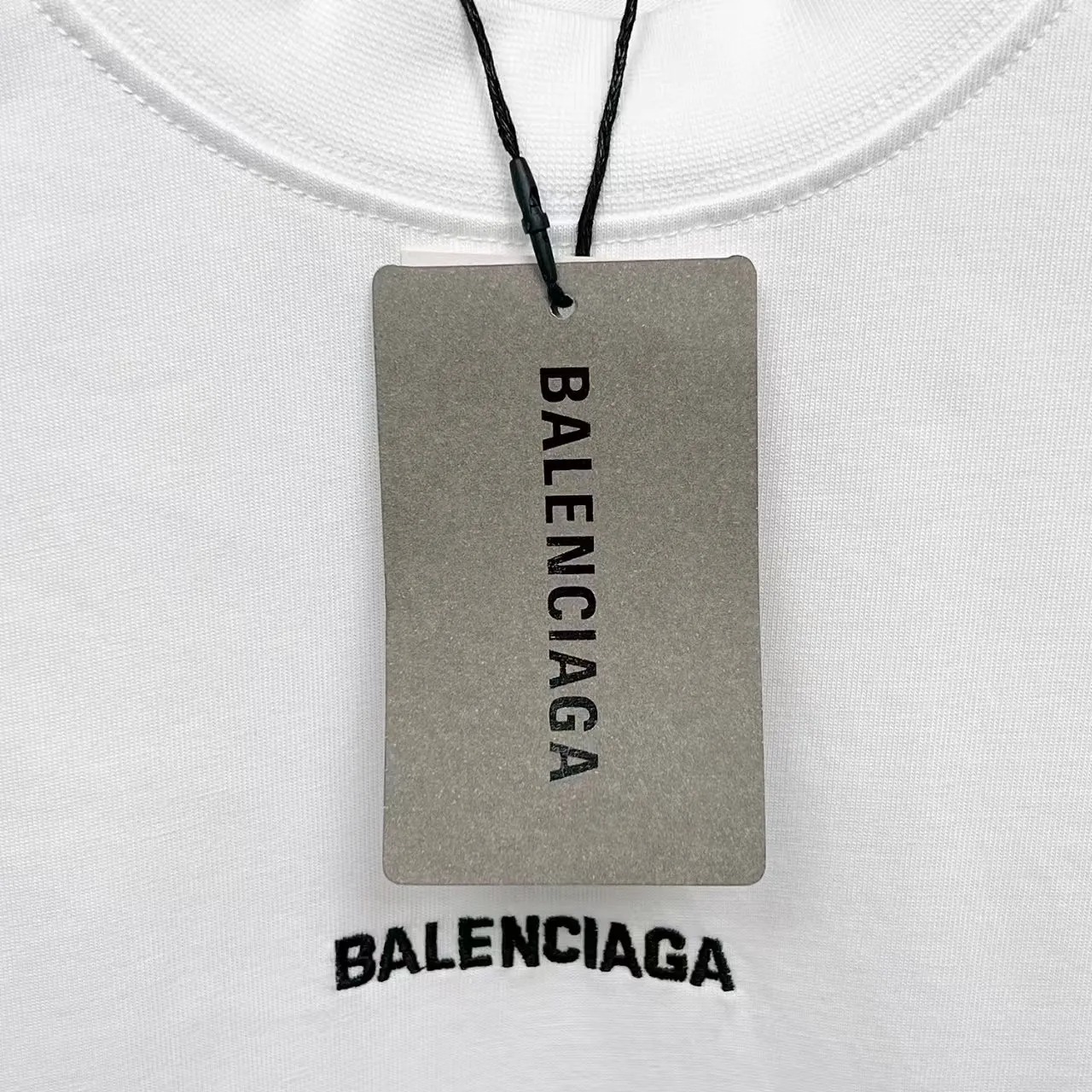 # 25SS Classic LOGO # BALENCI*GA # 260g * 1 1 + os Same Style！！ ：3263# Sizes：xs-L ： 2 （White.Black）